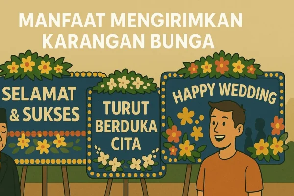 manfaat mengirim karangan bunga